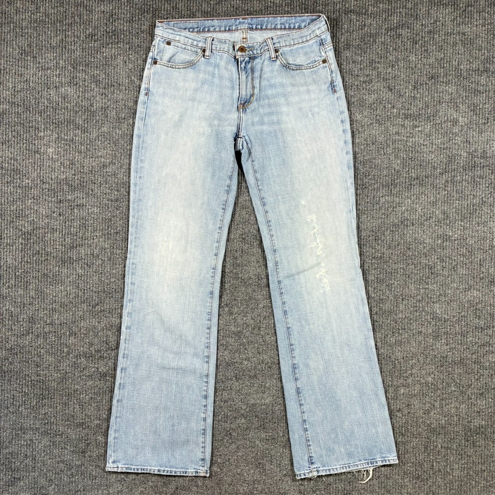 Polo Jeans Co RL Womens Kelly Jeans Size 10x30 Light Wash Denim Straight Leg Y2K